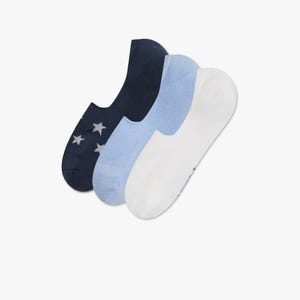 3 Packs Archive Printed Liner Socks